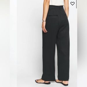 Mason Black Crop Wide Leg Trouser Pants